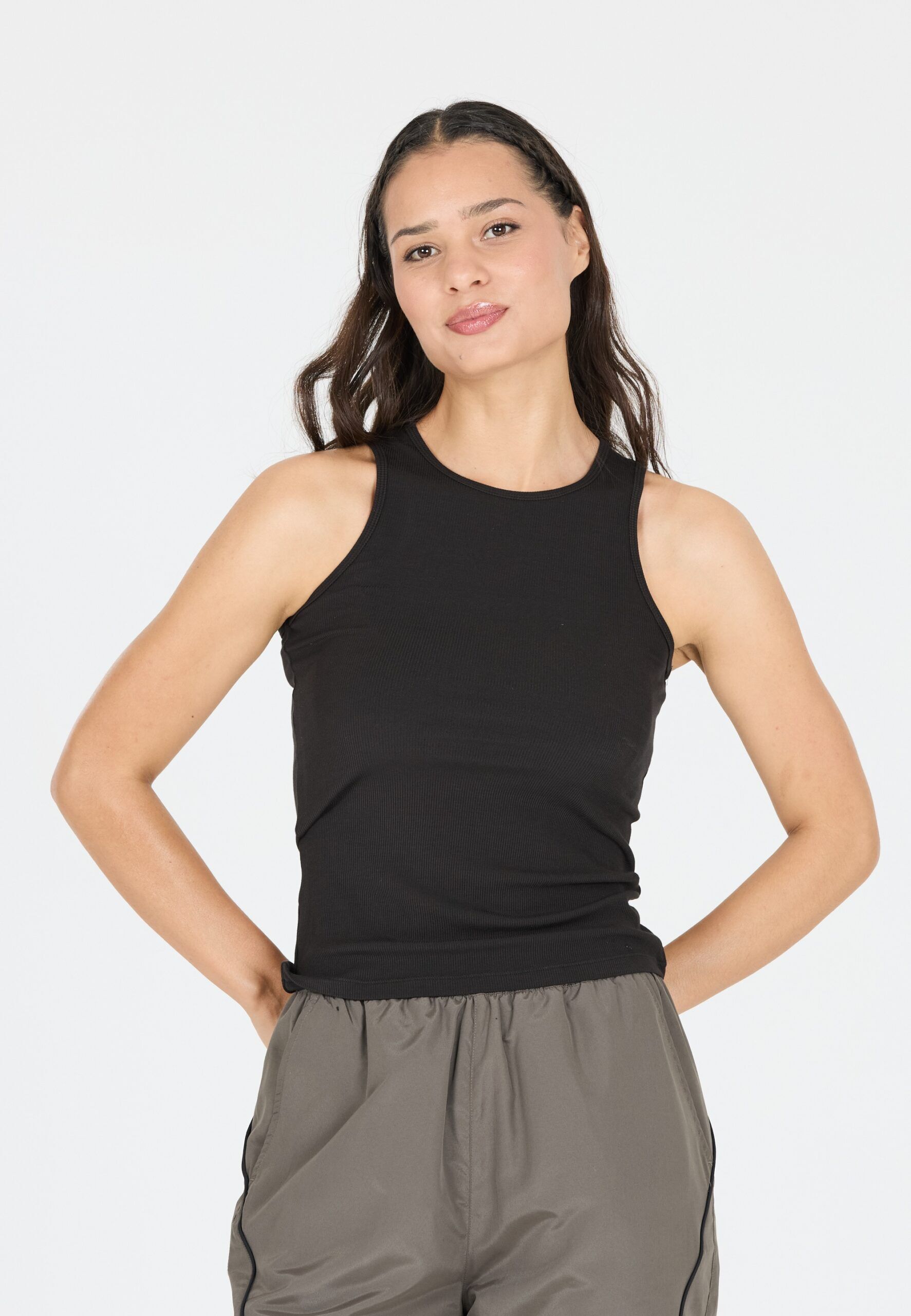 ATHLECIA Tinashe W Halterneck Rib Top