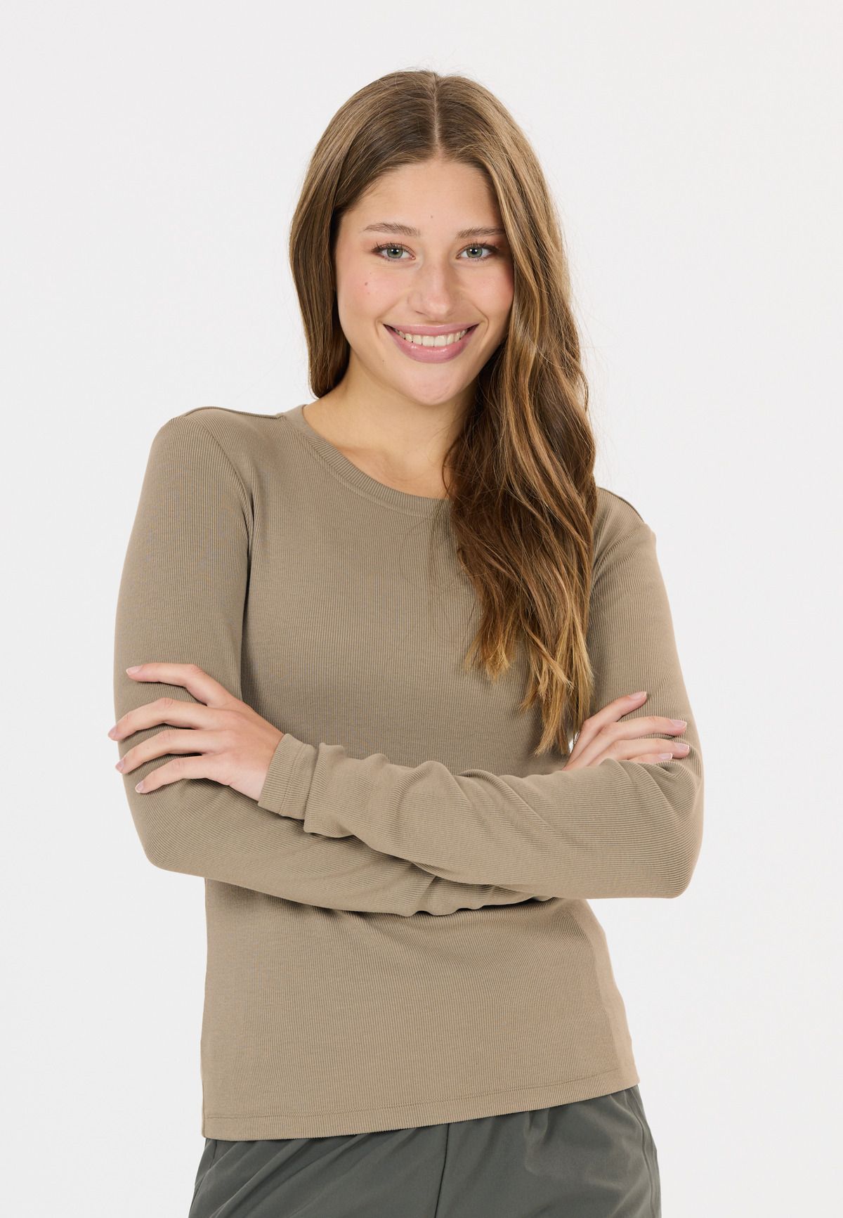 ATHLECIA Lenga W Rib L/S Tee