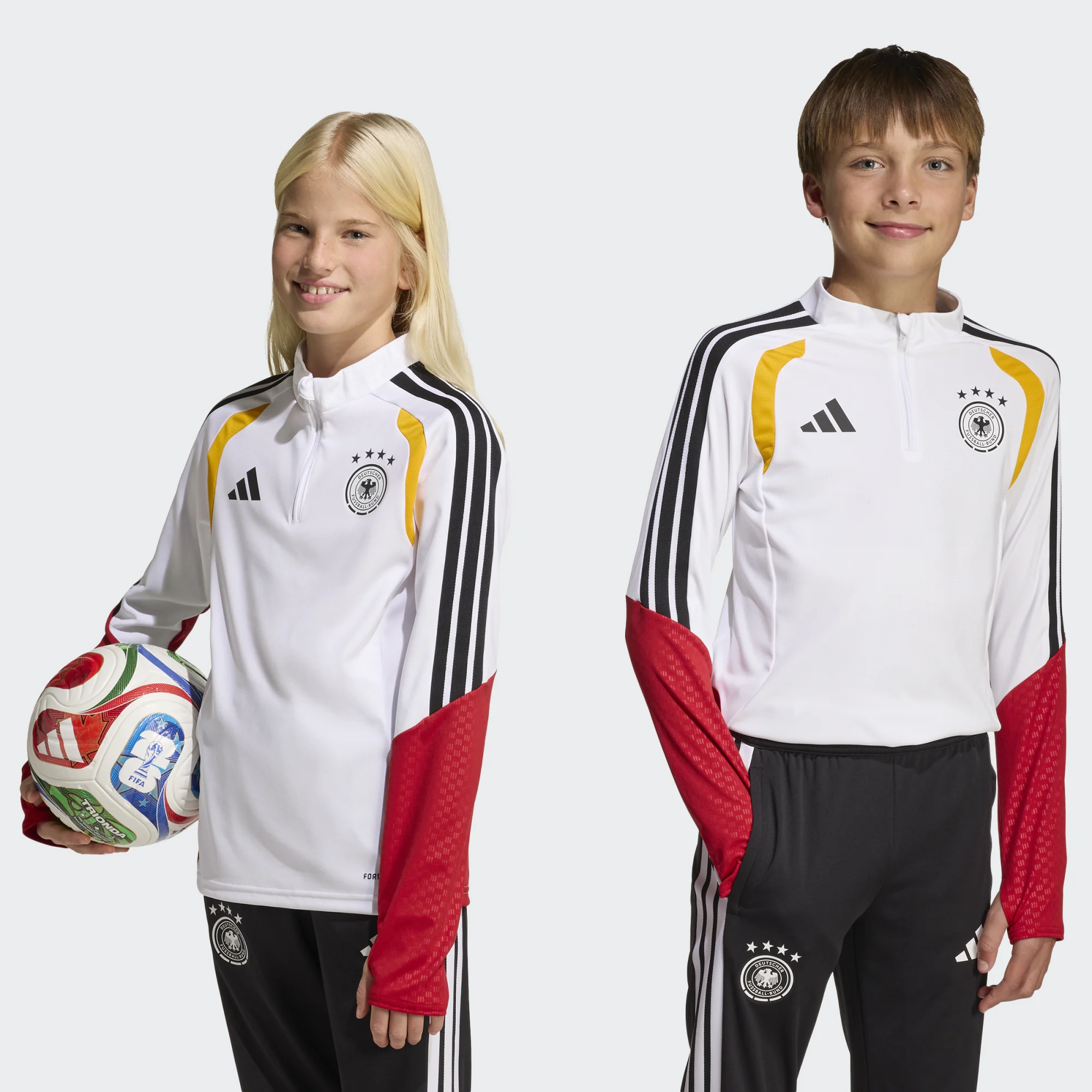 ADIDAS Germany 1/2 zip top JR