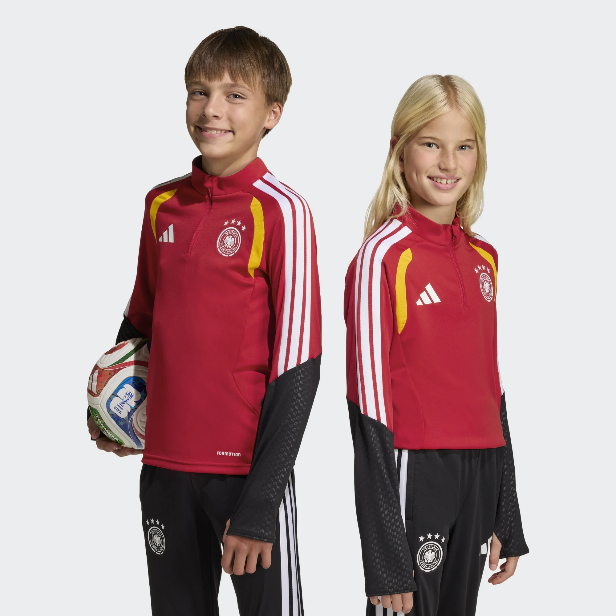 ADIDAS Germany 1/2 zip top JR